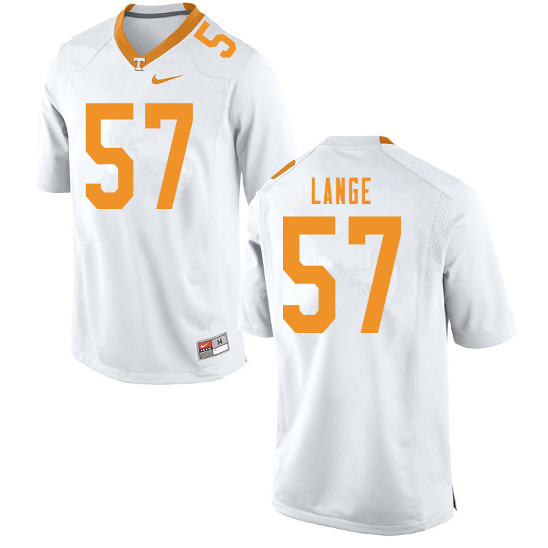 Men #57 David Lange Tennessee Volunteers College Football Jerseys Sale-White